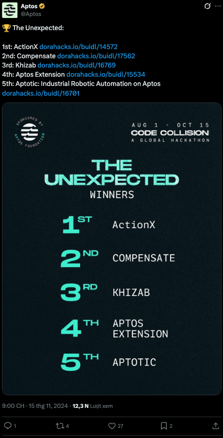 Aptos Collision Hackathon Global 2024